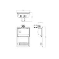 Dimension Drawing (without table) - BRP715 LED50 CW Solar hybrid 3Y