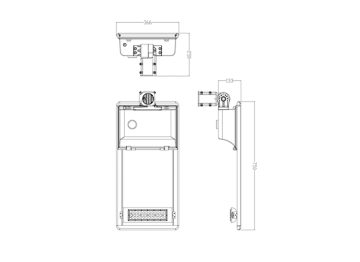 Dimension Drawing (without table) - BRP715 LED70 WW Solar