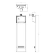 Dimension Drawing (without table) - BRP715 LED70 WW Solar Pro 5