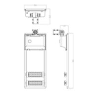 Dimension Drawing (without table) - BRP715 LED90 CW Solar hybrid 3Y