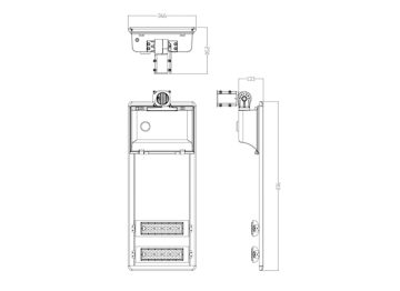Dimension Drawing (without table) - BRP715 LED90 CW Solar 5