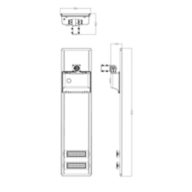 Dimension Drawing (without table) - BRP715 LED90 CW Solar Pro hybrid 5Y