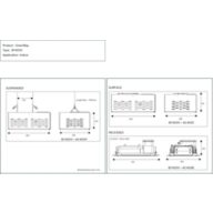 Dimension Drawing (without table) - BN100C LED40S-6500 PSU L120 GR