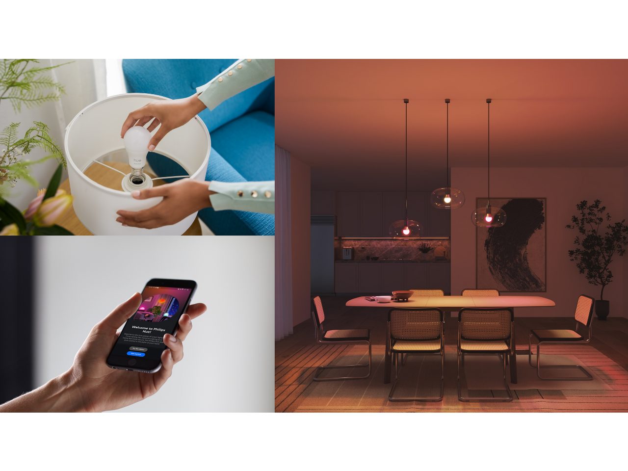 Hue White and color ambiance Essential A19 - E26 smart bulb - 800