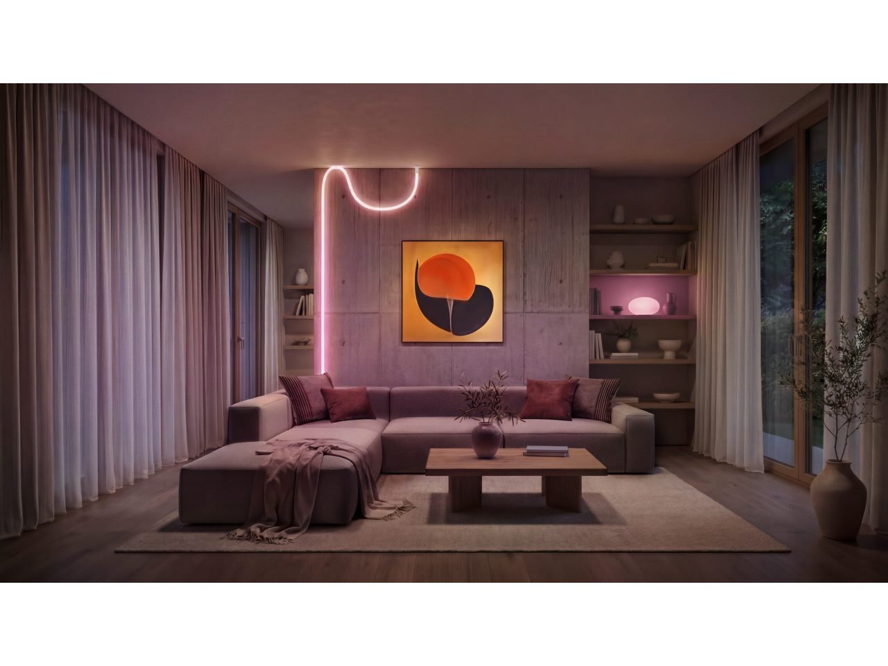 Liane 360° Indoor Rope Lights - 10ft Weight | Philips Hue