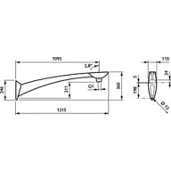Dimension Drawing (without table) - JGP675 MBW 1100 RAL