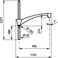 Dimension Drawing (without table) - JSP670 MBP-S 1000 89 RAL