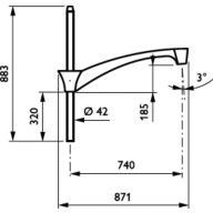 Dimension Drawing (without table) - JSP670 MBP-S 750 60 RAL