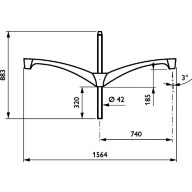 Dimension Drawing (without table) - JSP670 MBP-T 750 60 RAL