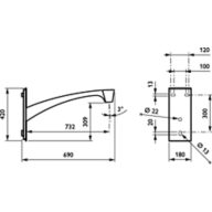 Dimension Drawing (without table) - JSP670 MBW 750 RAL