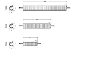 Dimension Drawing (without table) - Hex Vertical PV panel 100Wp 43V BC