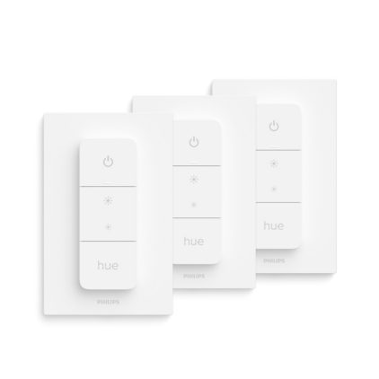 Close up of front of Multipack: Dimmer switch 3-pack