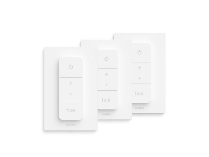 Close up of front of Multipack: Dimmer switch 3-pack