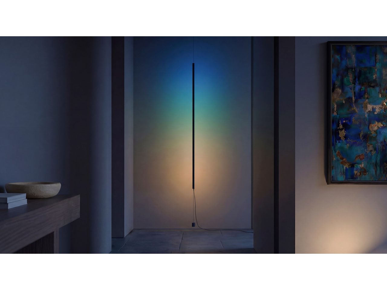 Floor to ceiling pendulum LED tube light | Philips Hue