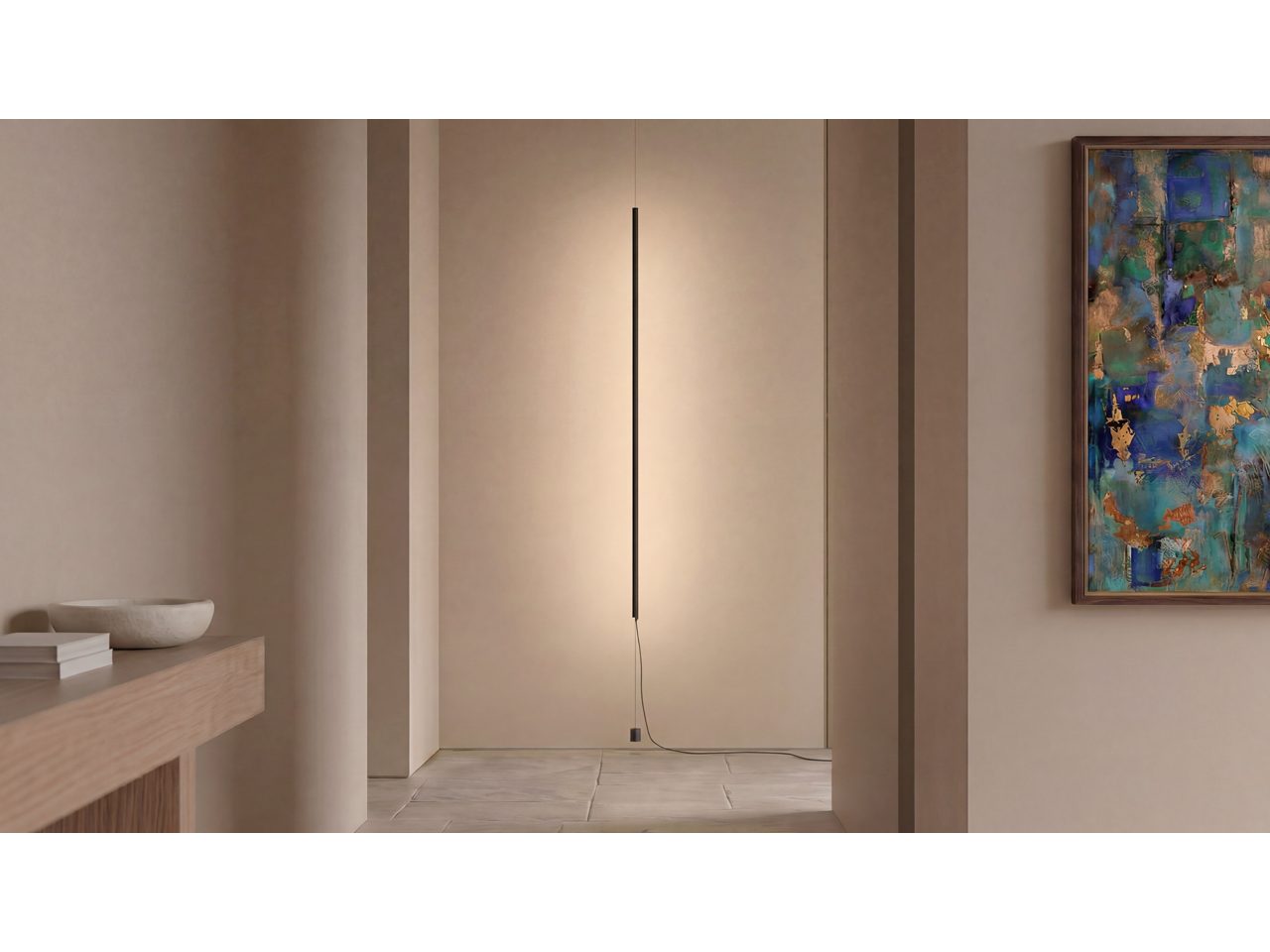 Floor to ceiling pendulum LED tube light | Philips Hue