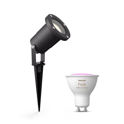 An image of product of the Spot lumineux Puled noir + une ampoule GU10 à couleur variable