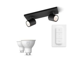 Pack de 2 spots Runner + Dimmer Switch + ampoules GU10 à lumière blanche