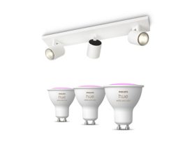 Runner Spot 3er-Pack in weiß + farbfähige GU10-Lampen