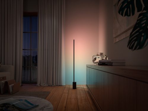 Hue シグネ グラデーション LED フロアライト - ブラック | Philips Hue JP