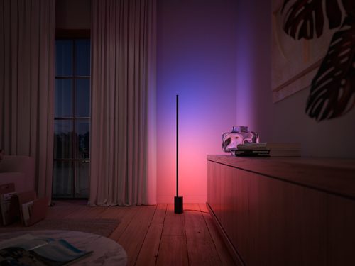 Hue シグネ グラデーション LED フロアライト - ブラック | Philips Hue JP
