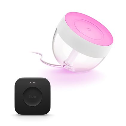 Primo piano della parte anteriore di Lampada da tavolo Iris + Bridge Pro