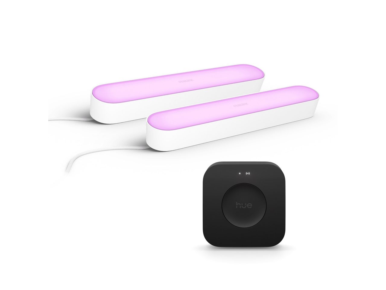 2-Pack Play Light Bars White + Bridge Pro | Philips Hue