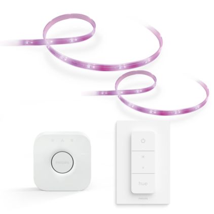 라이트 스트립2m+1m+디머스위치+브릿지 전면 클로즈업