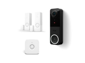 Hue Wired video doorbell + indoor motion sensor + 2 contact sensors in white