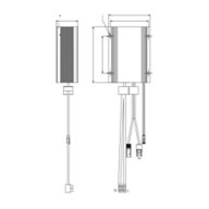 Dimension Drawing (without table) - ZJS402 HYC 150W 24V SOLAR