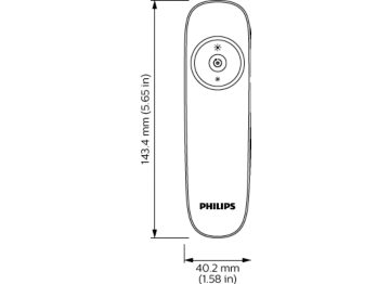 Dimension Drawing (without table) - IRT9020/00 Simple Transmitter IR Point