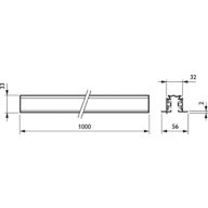 Dimension Drawing (without table) - RBS750 5C6 L1000 ALU (XTSCF6100-1)