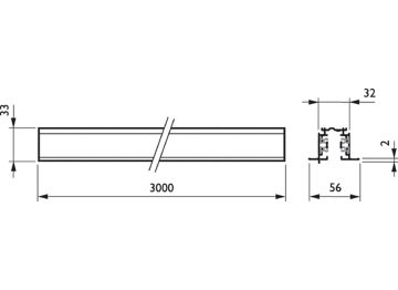 Dimension Drawing (without table) - RBS750 5C6 L3000 BK (XTSCF6300-2)