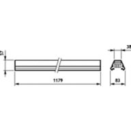  MAXOS TST5 - 1 unit for TL5 54 W - 7 conductors cross-section 2.5 mm² - White