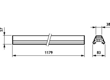 Dimension Drawing (without table) - 4MX656 541 7x2.5 WH