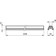 Dimension Drawing (without table) - 4MX656 542 7x2.5 WH
