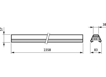 Dimension Drawing (without table) - 4MX656 542 7x2.5 WH