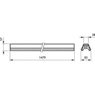 Dimension Drawing (without table) - 4MX656 491 7x2.5 WH
