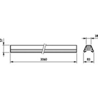 Dimension Drawing (without table) - 4MX056 582 5x1.5 WH