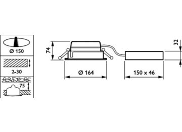  LuxSpace2 Mini Low height recessed