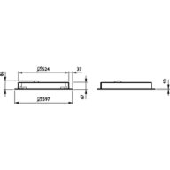 Dimension Drawing (without table) - RC360B 34S/940 SRD W60L60 VPC U4 SC