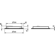 Dimension Drawing (without table) - RC362B 34S/940 PSU W62L62 VPC