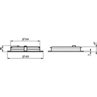 Dimension Drawing (without table) - RC463B 28S/930 PSD W62L62 VPC
