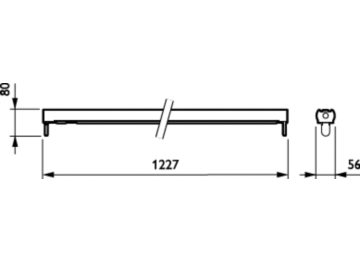 Dimension Drawing (without table) - TMS018C 1xTL-D36W EB