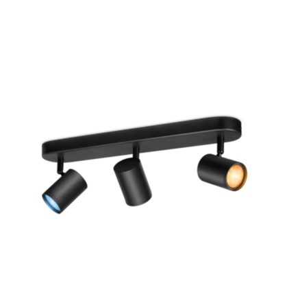 Gros plan de l'avant de 3 spots orientables IMAGEO