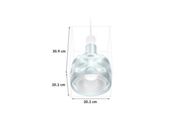 Dimension Drawing (without table) - DL J1S PS E27 OT310BL001 AWH300 FWH WH
