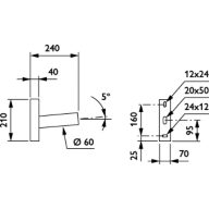 Dimension Drawing (without table) - JGM001 KC MBP 200 60 RAL