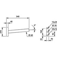Dimension Drawing (without table) - JGM001 KC MBP 500 60 RAL