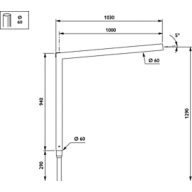 Dimension Drawing (without table) - JGM001 KC MBP-S 1000 60 RAL