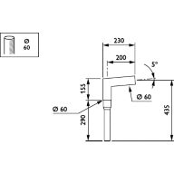 Dimension Drawing (without table) - JGM001 KC MBP-S 200 60 RAL