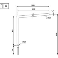 Dimension Drawing (without table) - JGM001 KC MBP-S 2000 60 RAL